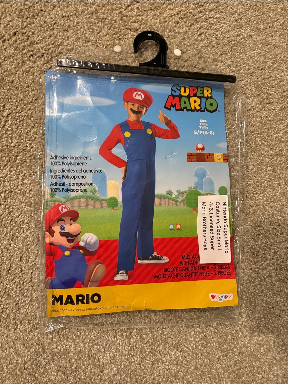 Nintendo Super Mario Boys Costume - Red & Blue